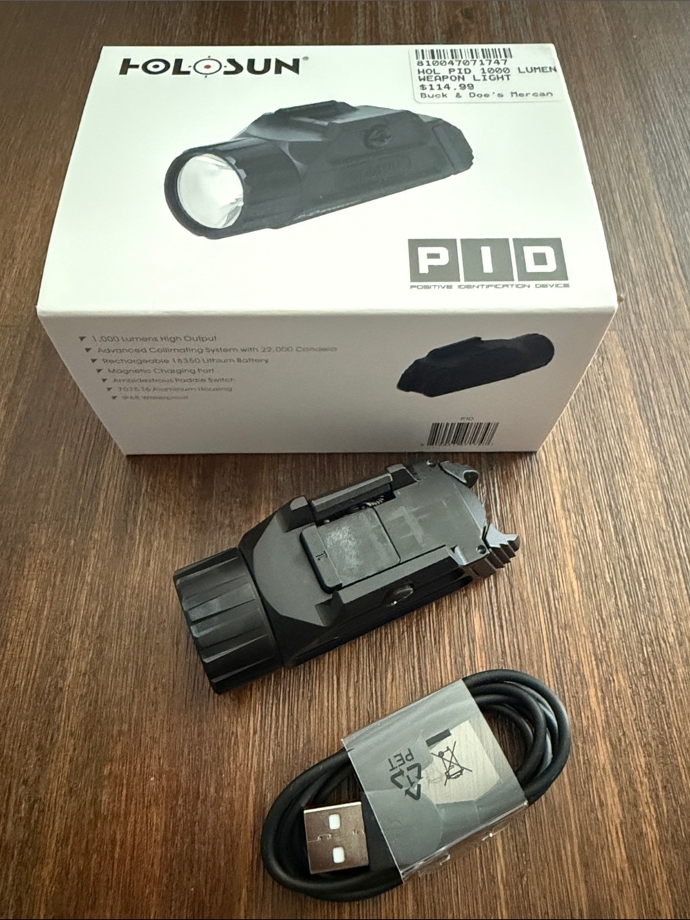 Holosun PID Weapon Light – Black